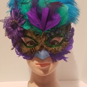 916 Refurbished Mardi Gras mask